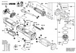 Bosch 3 601 GD0 100 Gws 14-125 S Angle Grinder / Eu Spare Parts